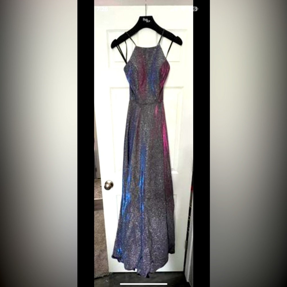 Purple hues/multi color formal dress size 0/2